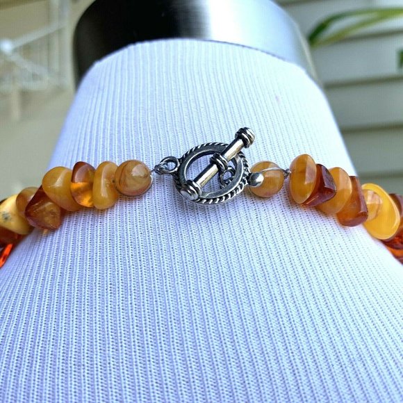 Genuine Baltic Amber necklace with Pendant - Picture 7 of 8